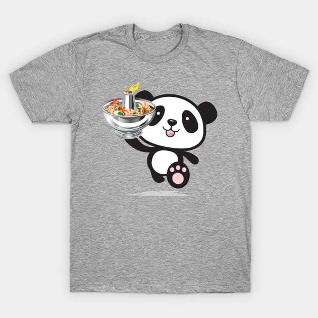 Happy Hotpot Panda T-Shirt by ghud